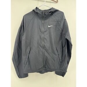 Nike Running Jacket Full Zip Hood Men's Medium Nylon Windbreaker